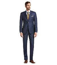 Traveler Collection Regal Fit Plaid Men's Suit