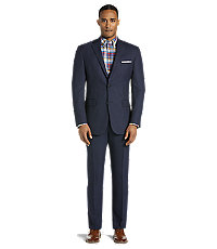 Signature Gold Collection Tailored Fit Mini Check Men's Suit
