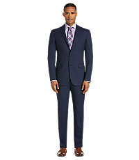 Traveler Collection Slim Fit Stripe Men's Suit