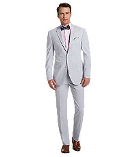 Executive Collection Traditional Fit Seersucker Stripe Men's Suit