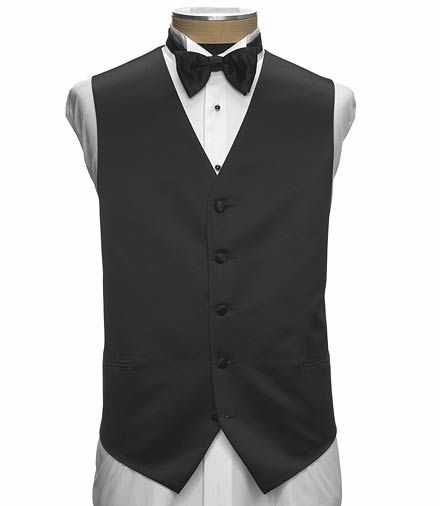 Black Silk Vest
