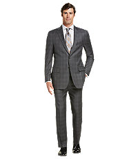 Reserve Collection Tailored Fit Plaid Men's Suit
