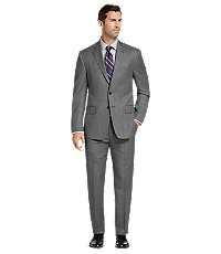 Reserve Collection Tailored Fit Birdseye Men's Suit - Big & Tall