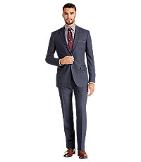 1905 Collection Tailored Fit Sharkskin Men's Suit