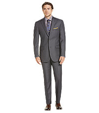 Signature Collection Tailored Fit Solid Pattern Men's Suit - Big & Tall
