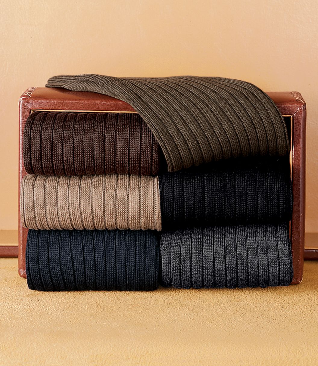 Cotton Lisle Mid-Calf King Socks