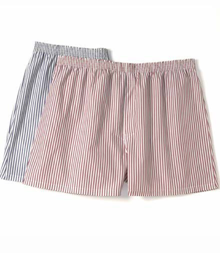 Classic Cotton Broadcloth Striped Boxer