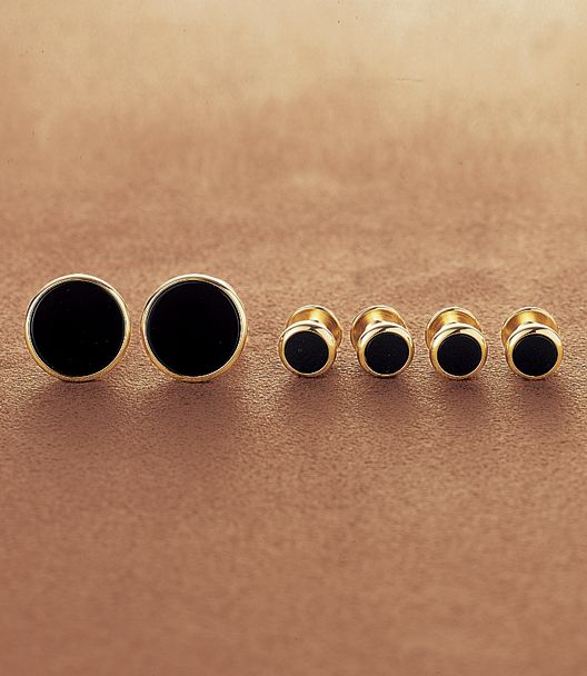 Black Onyx Stud Set