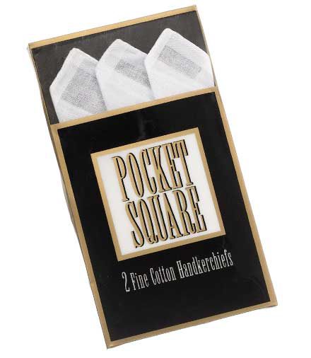 White Cotton Handkerchief (2 Pack)