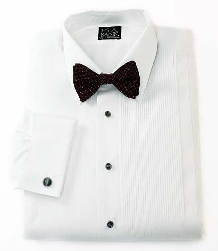 Signature 28-Pleat Broadcloth Point Collar Formal Dress Shirt Big Or Tall