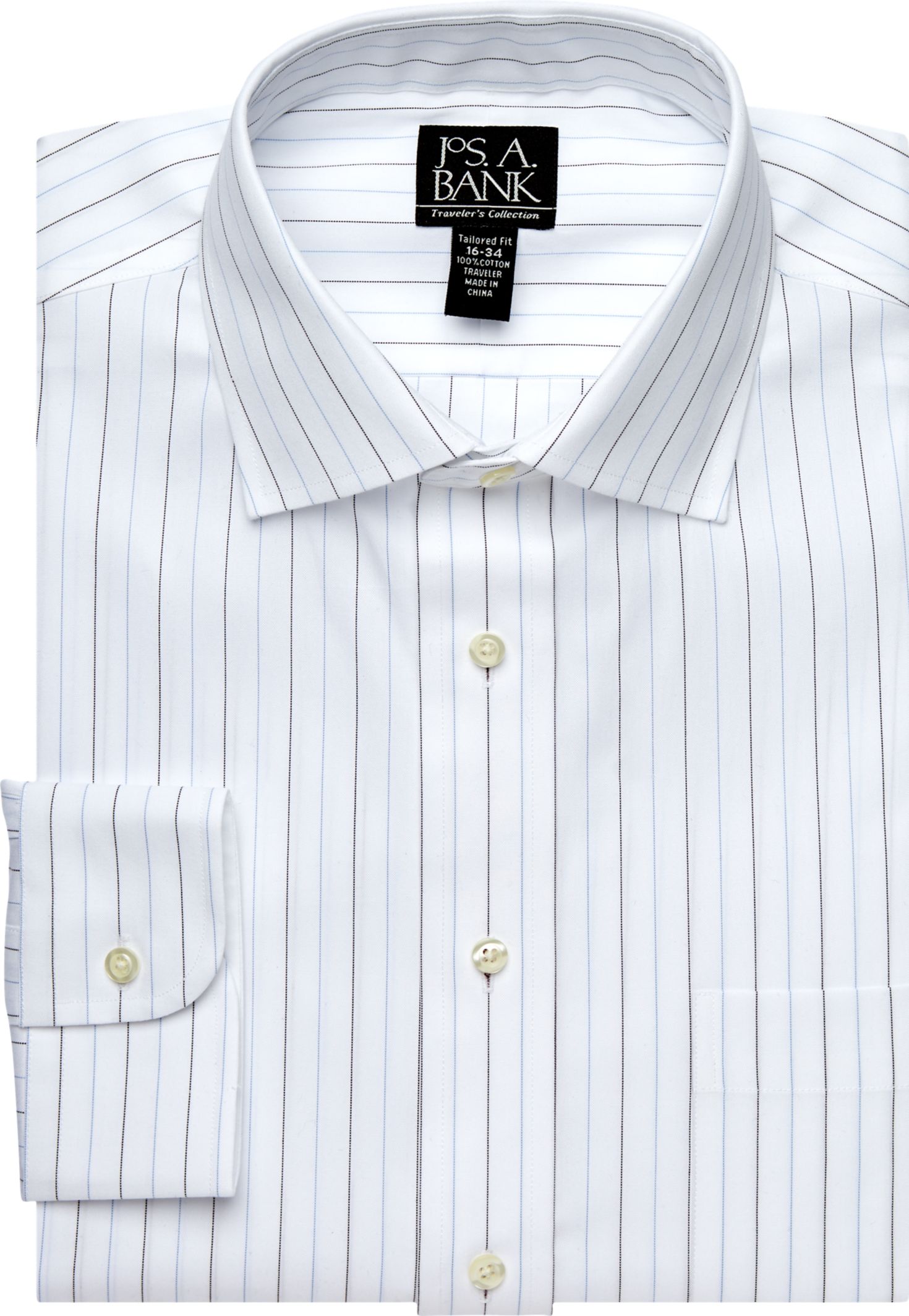 Traveler Tailored Fit Spread Collar Dress Shirt