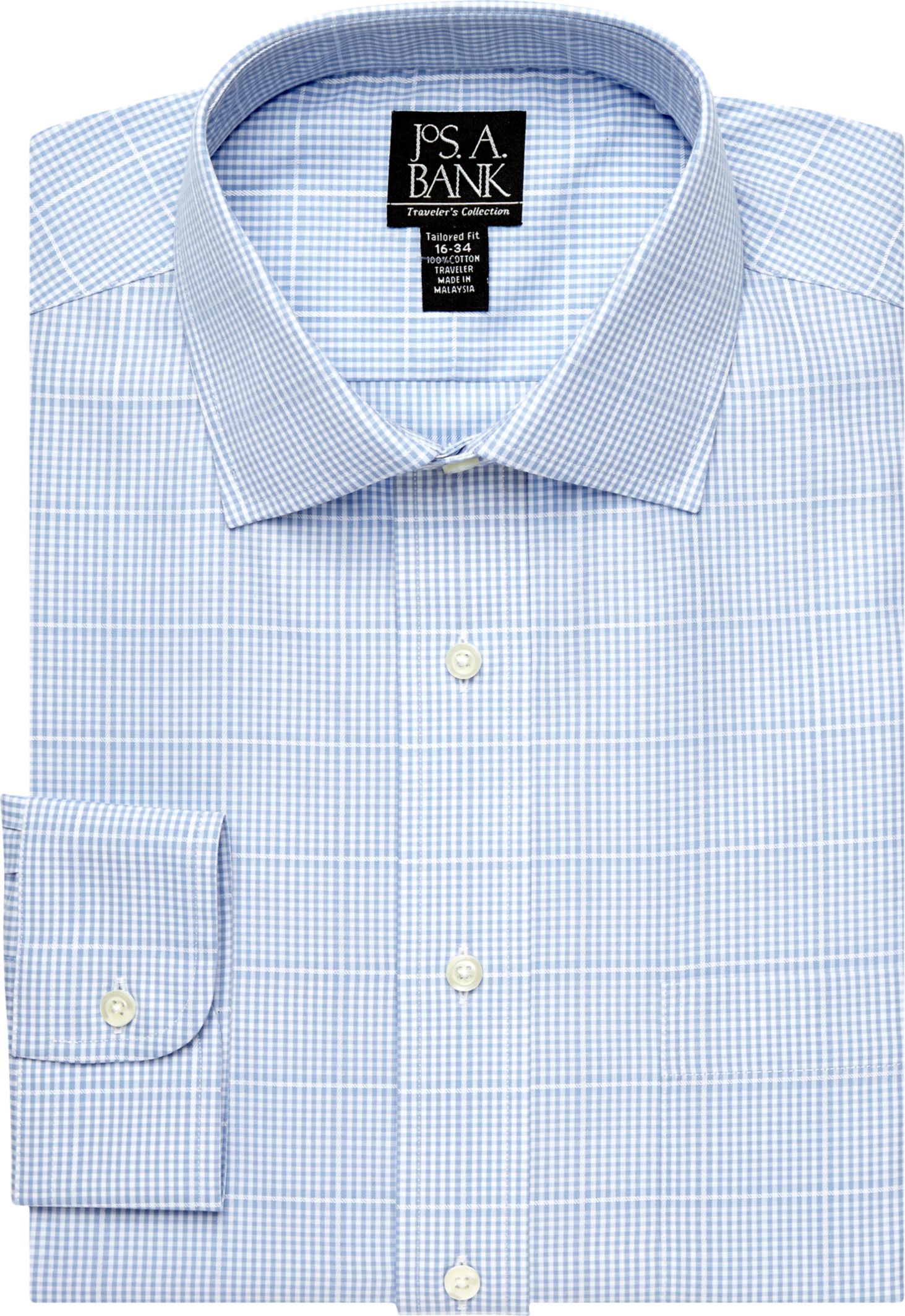 Traveler Tailored Fit Spread Collar Dress Shirt