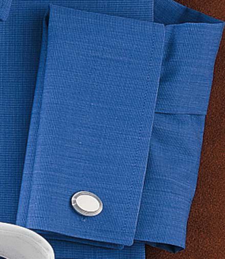Classic Silver Oval Cufflinks.