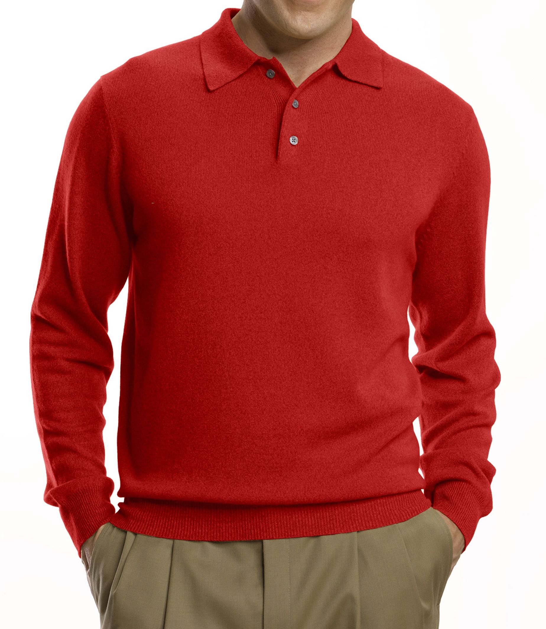 Cashmere Polo Sweater
