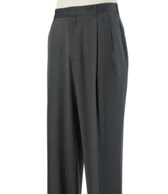 JoS. A. Bank Traveler Washable Wool Herringbone Pl...