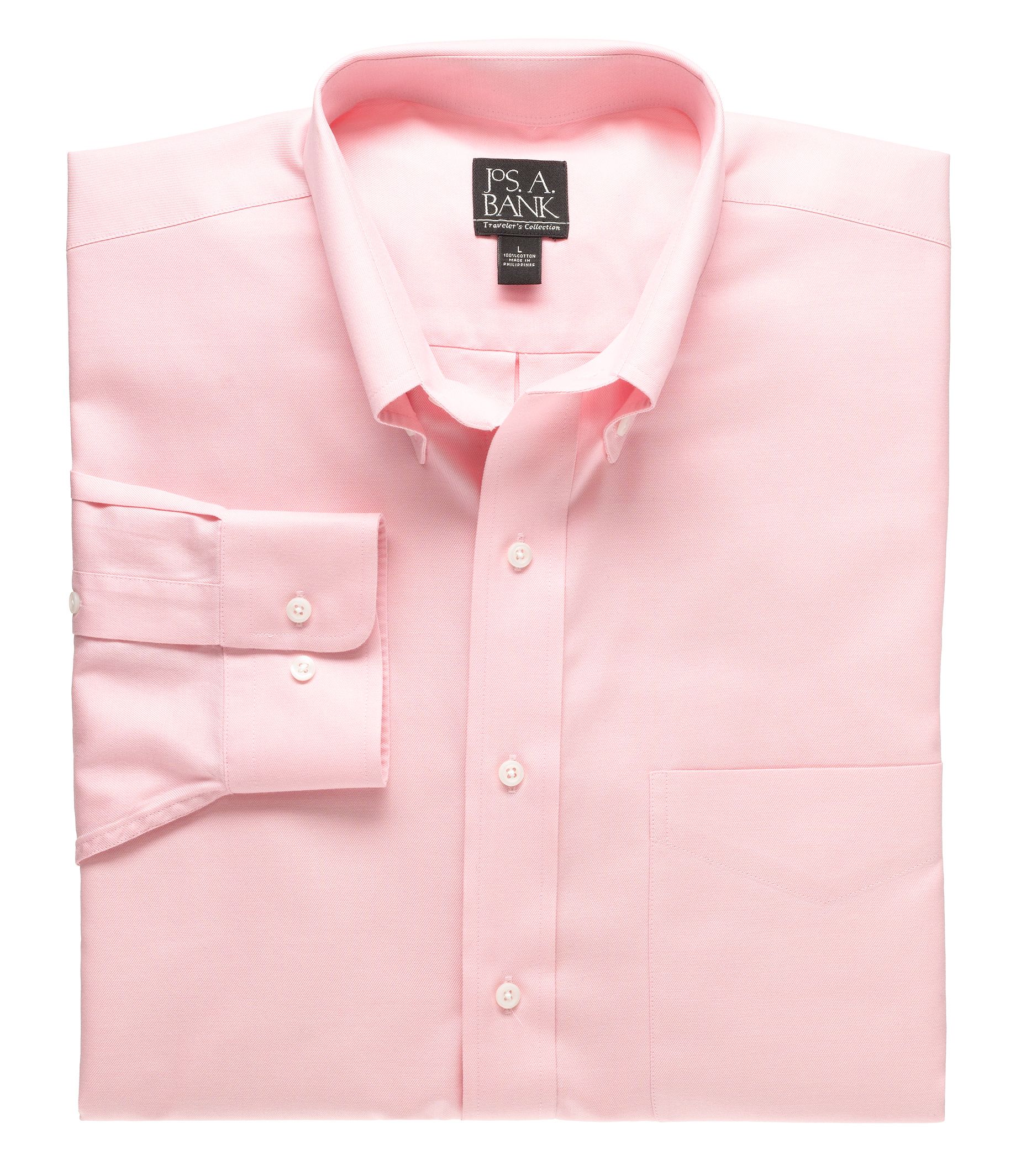 Traveler Solid Twill Buttondown Sportshirt