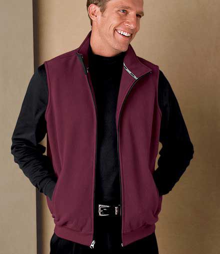 David Leadbetter Performance Fleece Full Zip Vest
