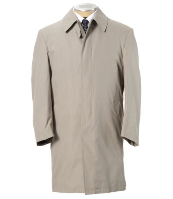 JoS. A. Bank Three-quarter Length Tri-blend Rainco...