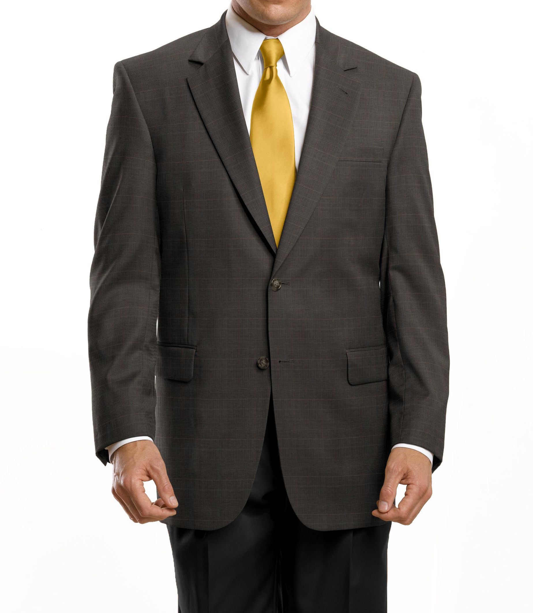 Business Express 2-Button Jacket Big or Tall- Navy, Grey Stripe, Olive Plaid