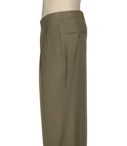 Business Express Pleated Front Trousers- Sizes 50-52- Navy Stripe