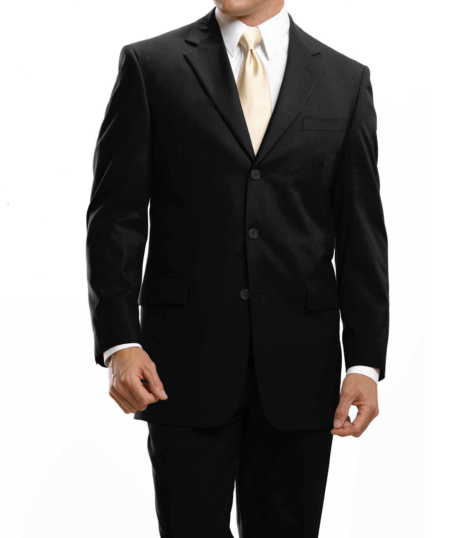 Business Express 3-Button Jacket- Charcoal Grey