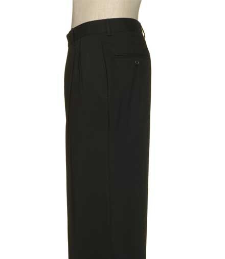 Business Express Pleated Front Trousers Big or Tall- Charcoal Grey, Navy Plaid
