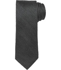 Reserve Collection Solid Color Herringbone Weave Tie - Long