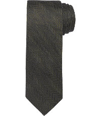 Reserve Collection Solid Color Herringbone Weave Tie