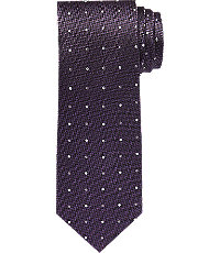 Reserve Collection Herringbone Dot Tie - Long