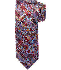 Signature Gold Collection Plaid Paisley Tie