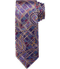 Signature Gold Collection Plaid Paisley Tie