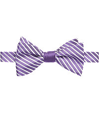 Executive Collection Stripe Self Tie Bow Tie