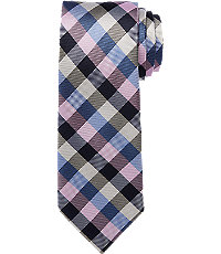 Traveler Collection Gingham Check Tie - Long