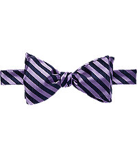 Jos. A. Bank Stripe Self-Tie Double Bow Tie