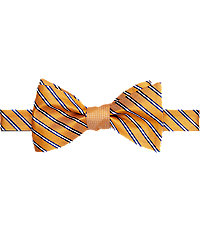 Jos. A. Bank Stripe Self-Tie Bow Tie