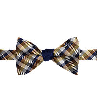 Jos. A. Bank Plaid Check Self-Tie Bow Tie