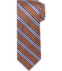 Signature Gold Textured Stripe Tie