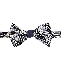 Signature Gold Collection Plaid Reversible Double Bow Tie
