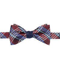 Signature Gold Collection Plaid Reversible Double Bow Tie