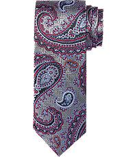 Reserve Collection Herringbone & Paisley Tie - Long