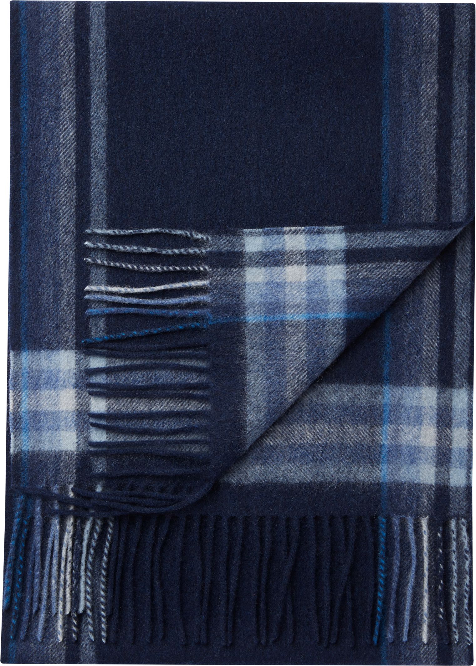 Jos. A. Bank Plaid Stripe Cashmere Scarf