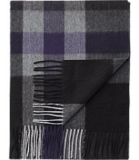 Jos. A. Bank Stripe & Check Cashmere Scarf