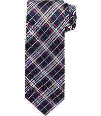 Traveler Collection Plaid Tie - Long