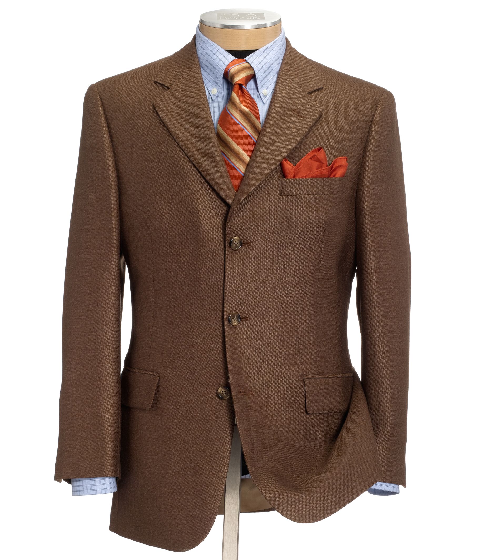 Executive 3-Button Wool Blend Year Round Sportcoat