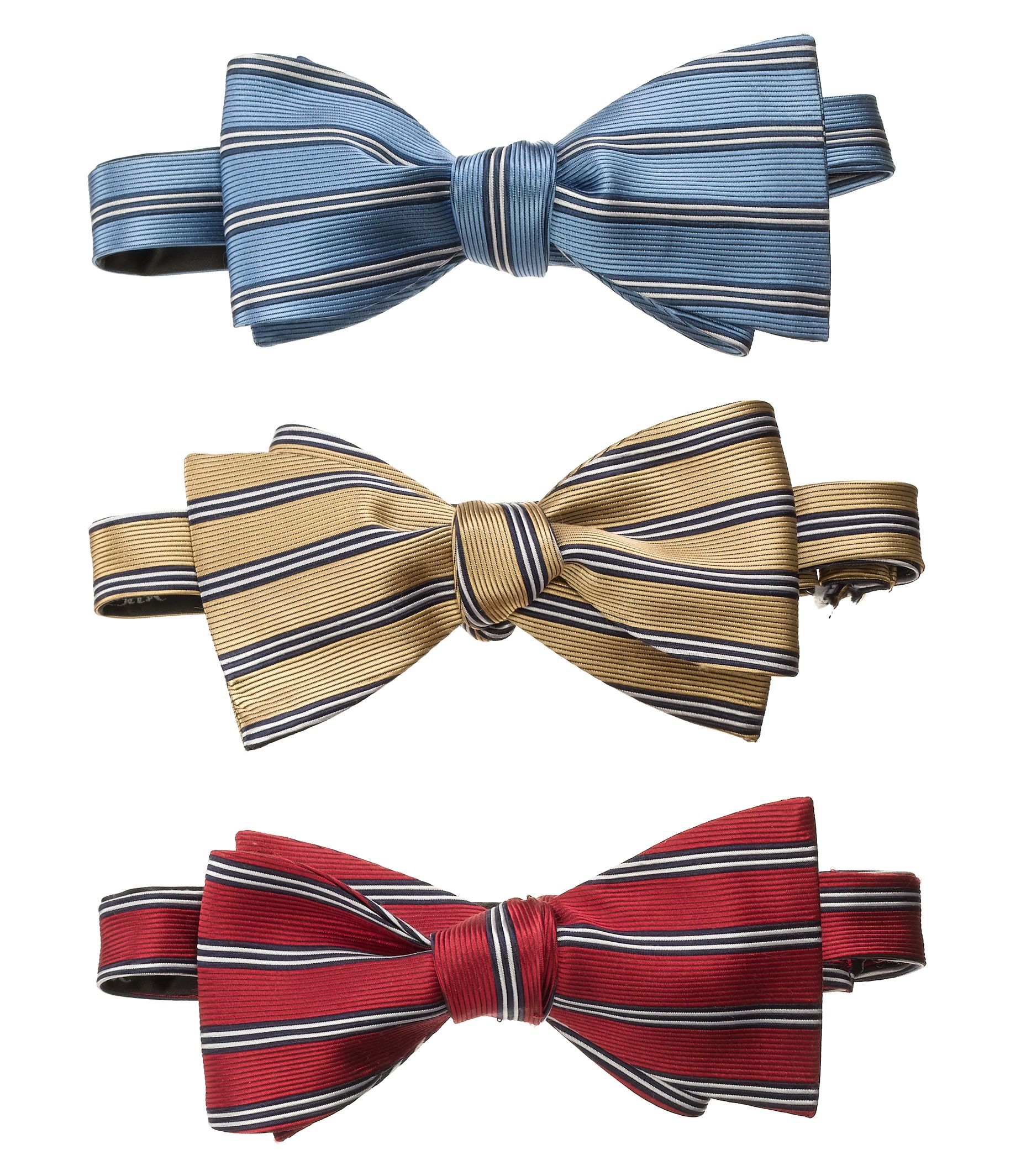 Horizontal Stripe Bow Tie
