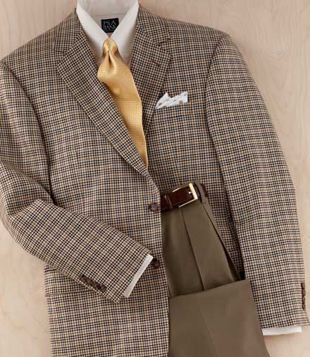 2-Button Silk/Wool Check Sportcoat
