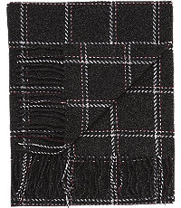 Jos. A. Bank Windowpane Plaid Wool & Cashmere Scarf