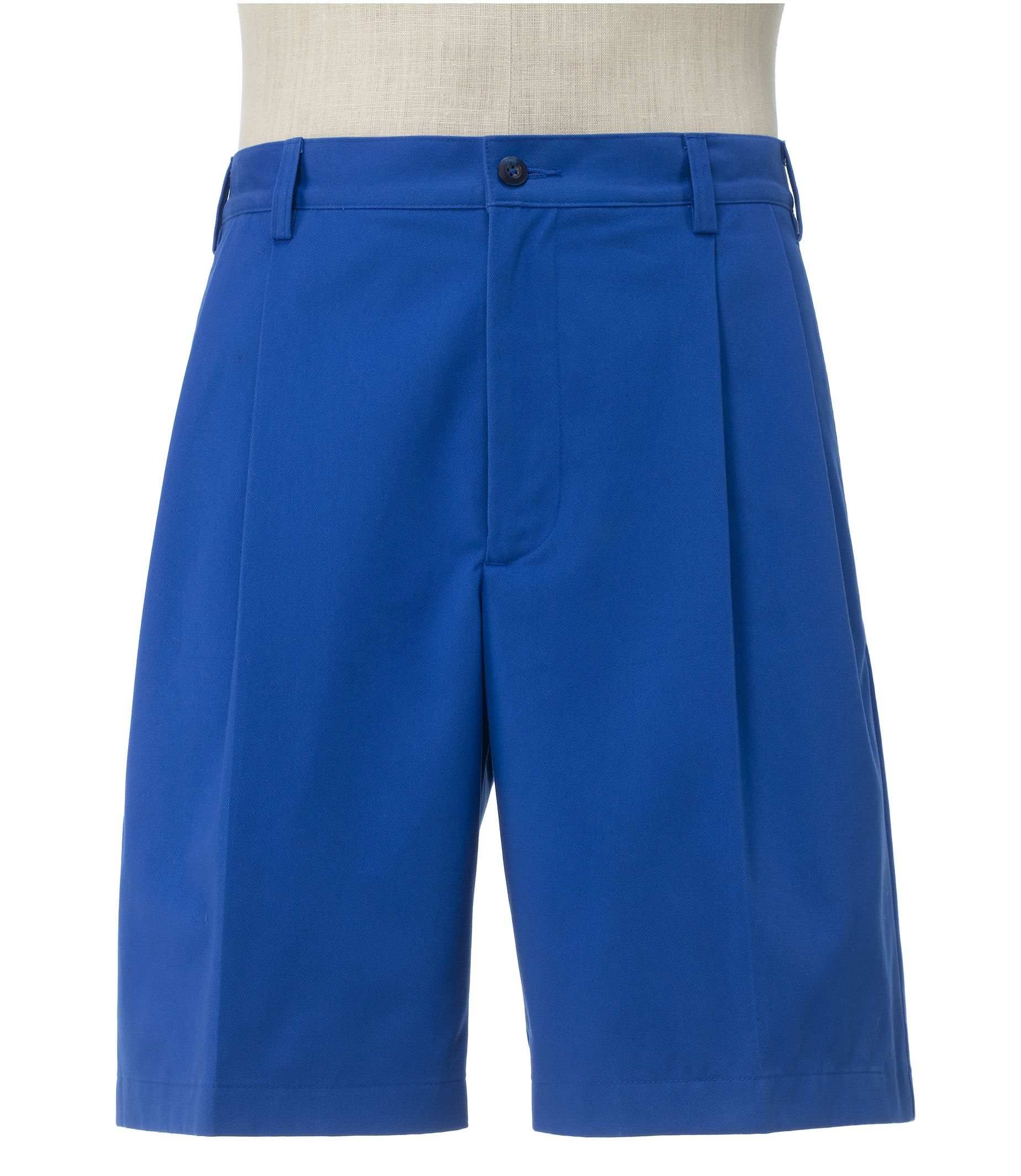 Traveler Stays Cool Cotton Shorts Pleated-Front