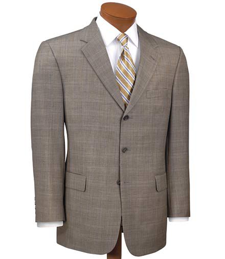 Clearance Signature 3-Button Wool Suit- In 5 Patterns
