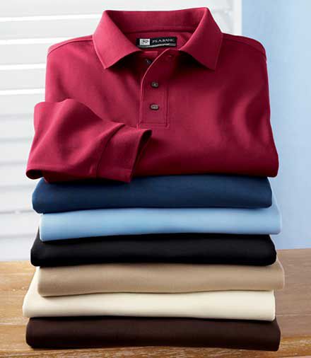 New! David Leadbetter Stays Cool Long Sleeve Cotton Polo